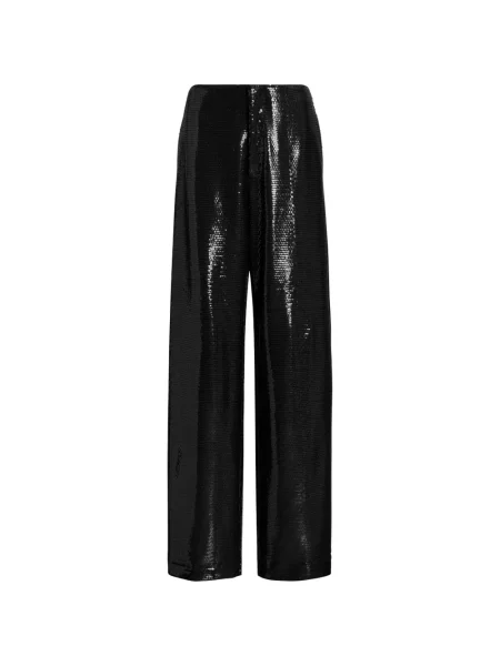 Pantaloni Alberta Ferretti cu paiete negru