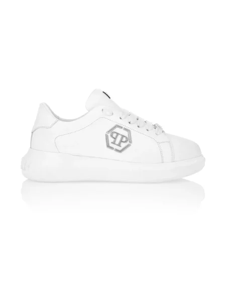 Sneakersy Philipp Plein skórzane białe