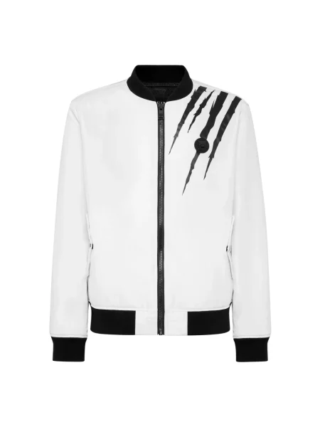 Kurtka bomber Plein Sport biały