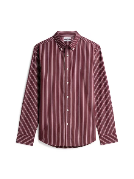 TOMMY HILFIGER Cămașă Flex roșu carmin alb