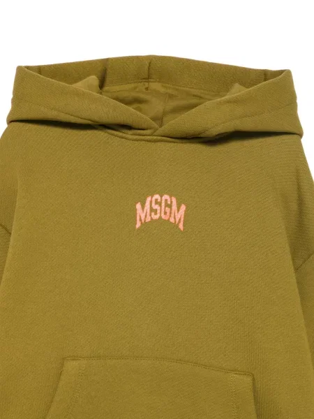 Dětska mikina s kapucí Msgm zelená