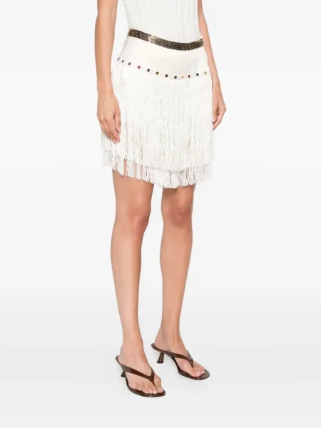 Mała mały spódnica mini Bode z frędzli