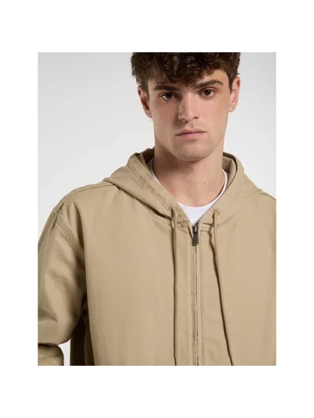 Plátěná mikina s kapucňou Dickies s kapucňou béžová