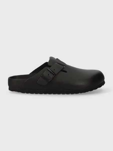 Кожаные шлепанцы Birkenstock черные