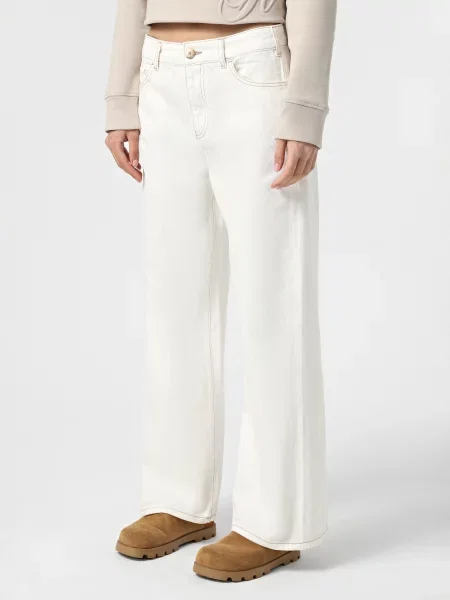 Широкі джинси Emporio Armani білий