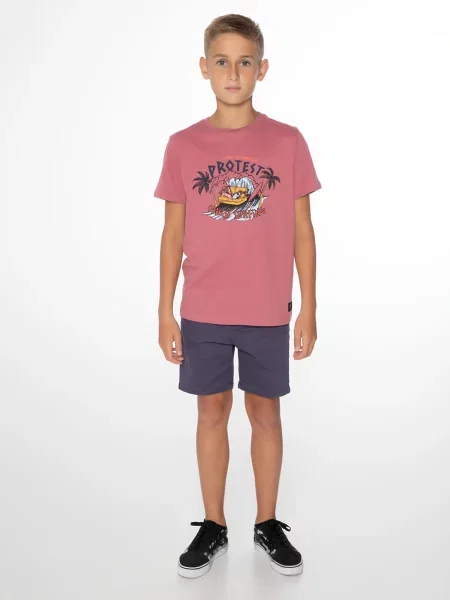 Koszulka chłopięca Protest PRTWOLLEF JR t-shirt różowa