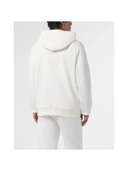 Bluza z kapturem Philipp Plein polarowa biała
