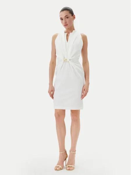 Rinascimento Rochie cocktail alb