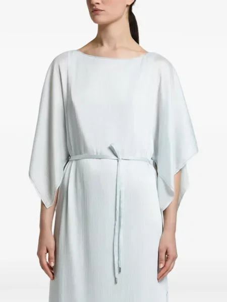 Sukienka midi Peserico wiązana niebieska