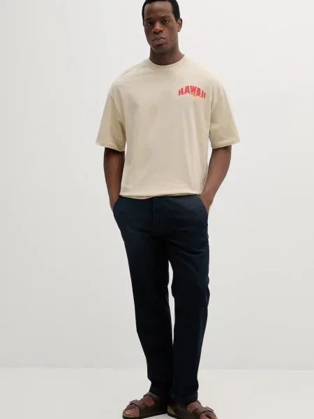 Alpha Industries t-shirt Hawaii Aloha T BP wzorzysty beżowy