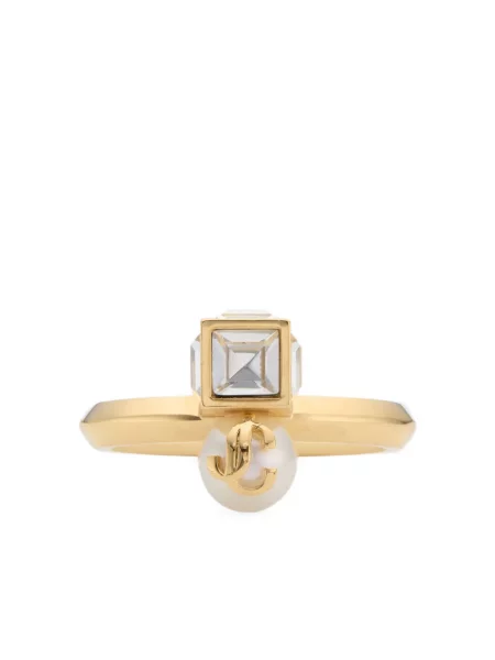 Inel Jimmy Choo cu perle auriu