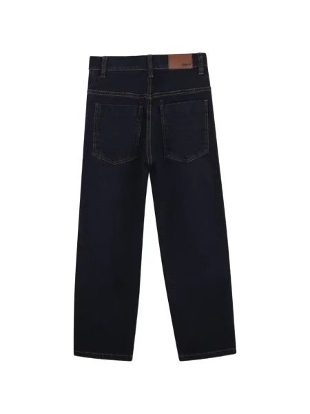 Jeansy straight leg dziecięce Timberland niebieskie