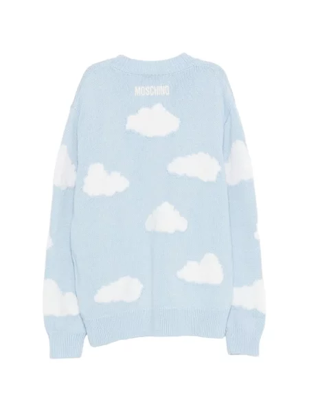Sweter dziecięcy Moschino niebieski