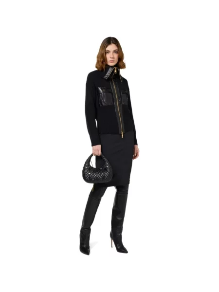 Spódnica midi Elisabetta Franchi czarna