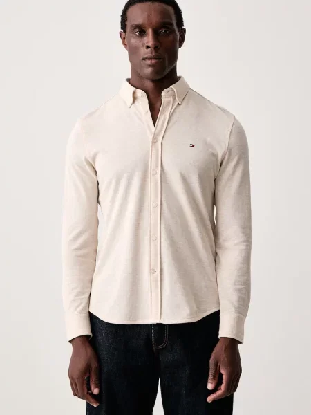 Tommy Hilfiger πουκάμισο ανδρικό μπεζ