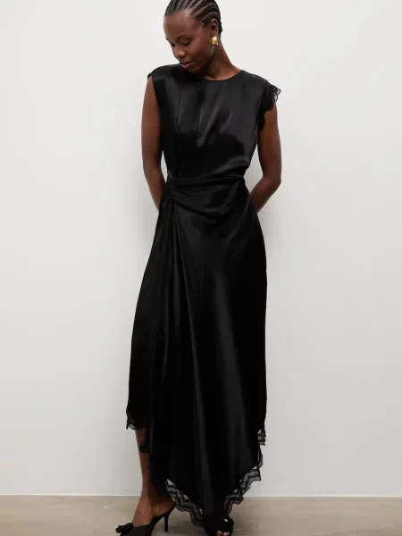Answear.LAB rochie asimetrică negru