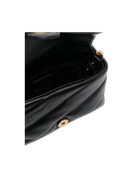 Pinko torebka skórzana czarny