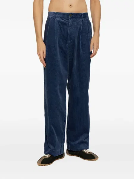 Pantaloni Ps Paul Smith de catifea cord albastru