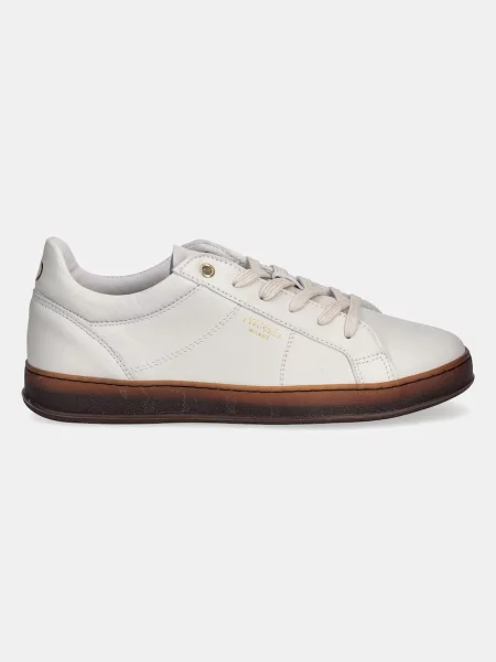 Шкіряні кросівки Twinset бежевий