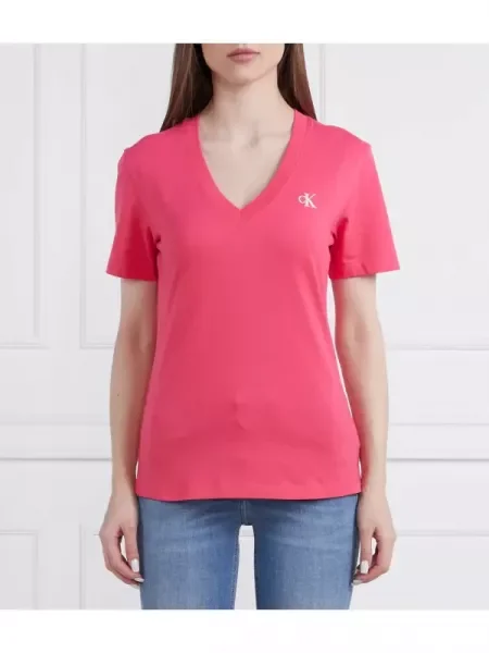 Calvin Klein Jeans Póló micro monologo rózsaszín