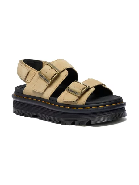 Замшевые босоножки Dr. Martens на платформе