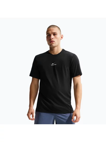 Tricou de antrenament pentru bărbați Nike Pro Dri-Fit black/white alb