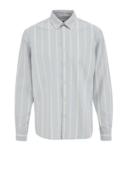 WE Fashion Košile kouřově modrá bílá