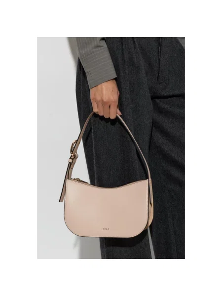 Torebka Furla skórzana różowa