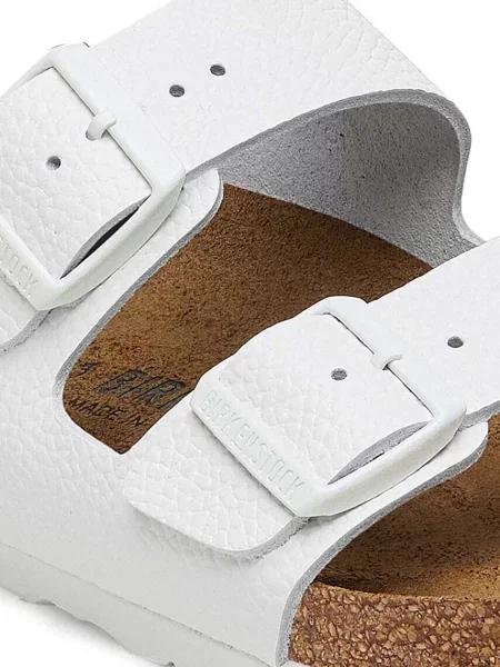 Kožené pantofle Birkenstock Arizona bílá