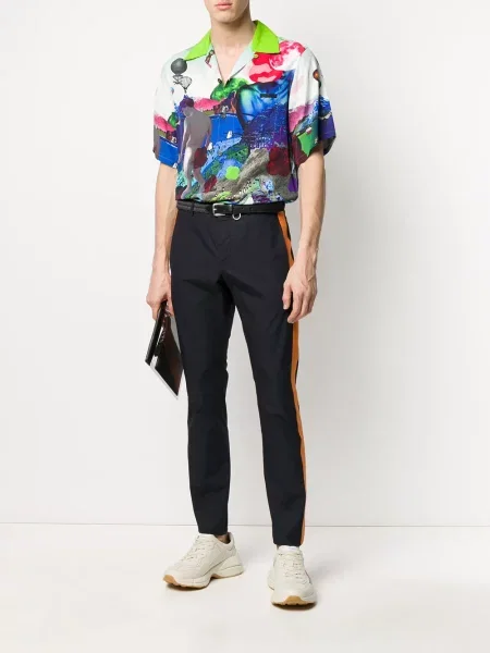 Pantaloni Valentino Garavani albastru
