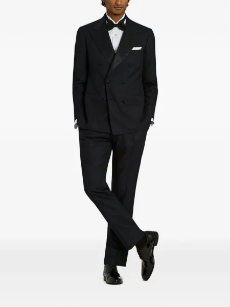 Costum Kiton cu două rânduri de nasturi albastru