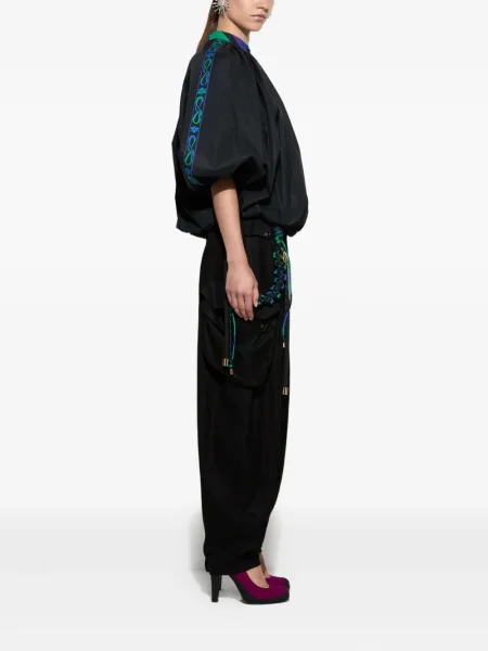 Bluză Pucci cu broderie negru