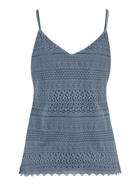 VERO MODA Top HONEY fumuriu albastru