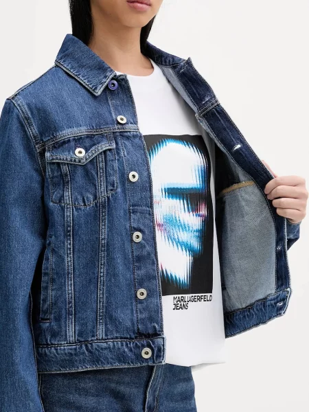 Джинсовая куртка Karl Lagerfeld Jeans синяя