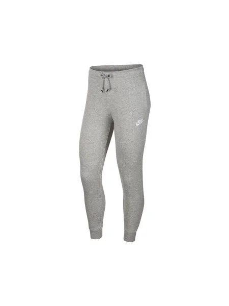 Fleecová fleecová mikina Nike sivá
