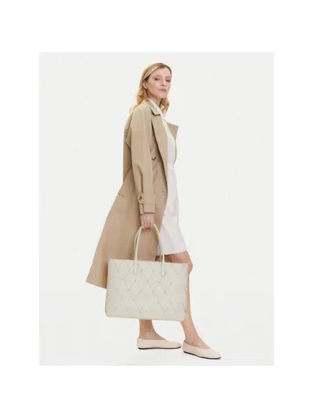 Calvin Klein torebka beżowy biała