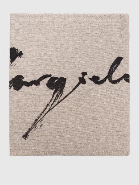 Шарф з вовною Maison Margiela Mm6 сірий