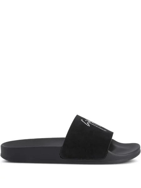 Papuci Giuseppe Zanotti de cristal negru