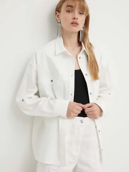 IRO camasa din femei cu guler clasic relaxed alb