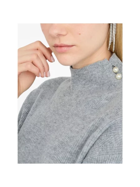 Sweter Liu Jo z kaszmiru szary