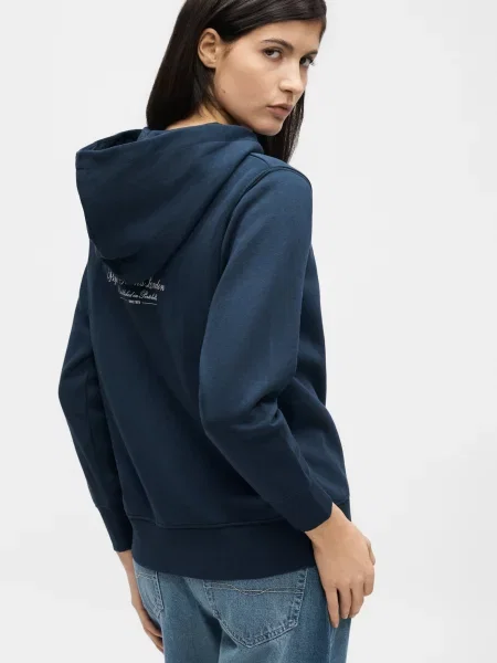 Pepe Jeans Tepláková bunda námornícka modrá biela