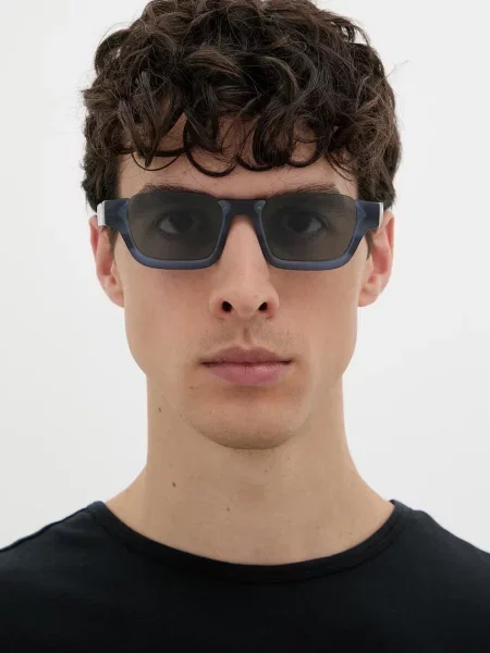 Emporio Armani négyzet alakú napszemüveg kék