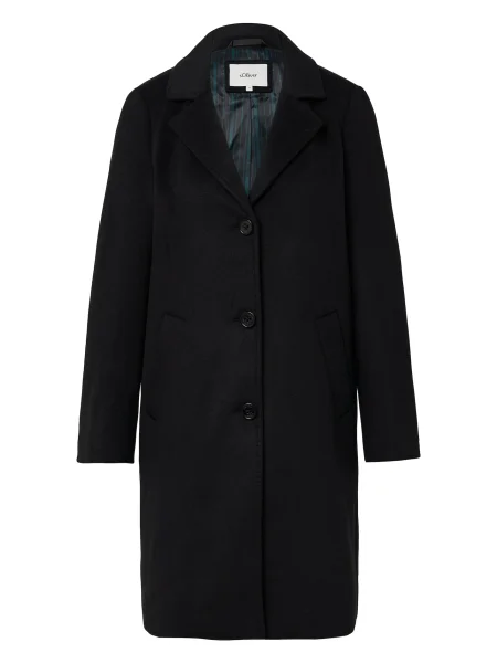S.Oliver Prehoden plašč črna