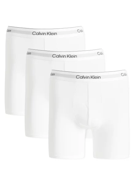 Bokserki z elastycznym paskiem z logo w zestawie 3 szt. Calvin Klein Underwear białe