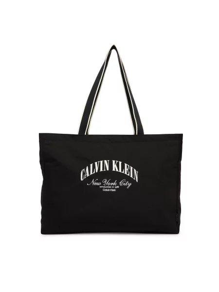 Calvin Klein Nákupní Taška Graphic Capsule / bílá černá