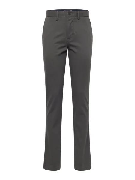 TOMMY HILFIGER Pantaloni eleganți bleumarin / gri metalic / roșu alb