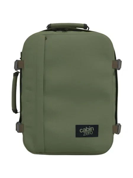 CabinZero Classic 28 l túrahátizsák khaki színben grúz színű túra hátizsák. Méret: 28 l zöld