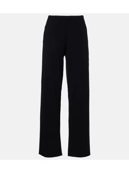 Pantaloni Extreme Cashmere din cașmir negru
