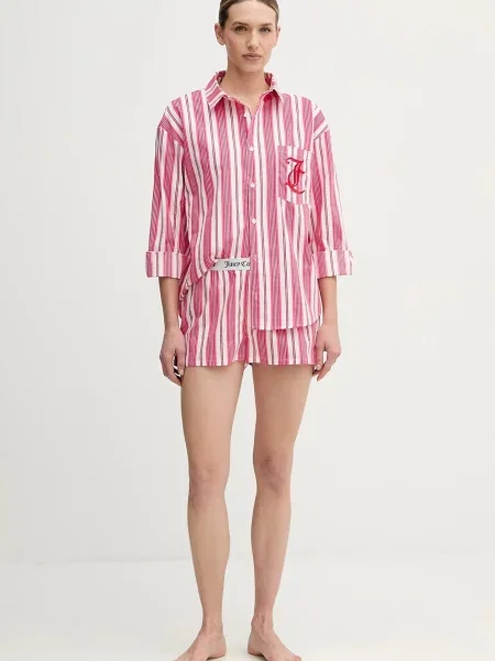 Juicy Couture koszula piżamowa różowy