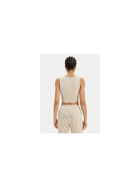 Juicy Couture Felső Camina Slim Fit bézs